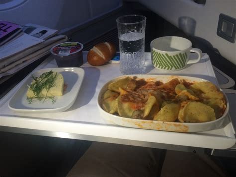 Finnair A350 business class food and drink