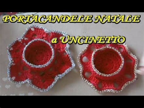 Portacandele Elegante A Uncinetto Per Natale Tutorial Youtube