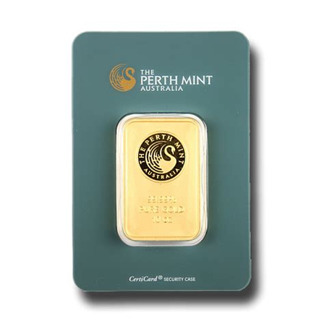 Perth Mint Gold Bar Green 10 Oz Bullionstar Singapore