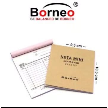 Jual Buku Nota Kontan Borneo Kecil Ply Ncr Nota Kontan Rangkap