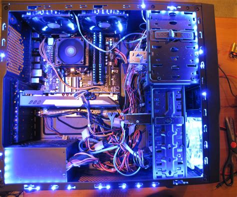 custom desktop computer lighting  steps instructables