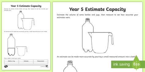 Capacity Worksheets 15 Worksheets Worksheets Library