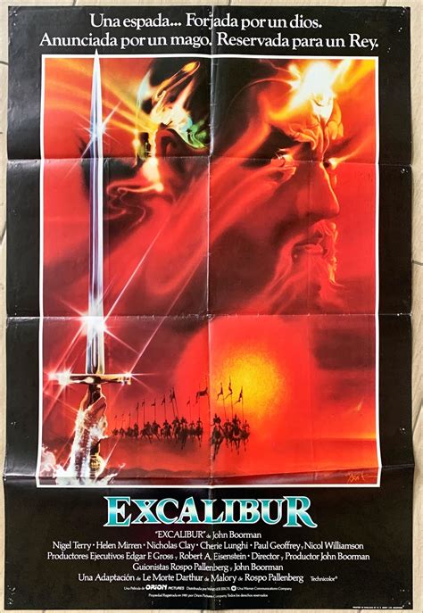 Excalibur 1981 One Sheet Movie Poster SPAN - Etsy