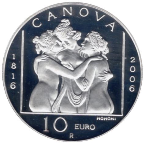 Euromunten San Marino 2006 10 Euro Proof Antonio Canova