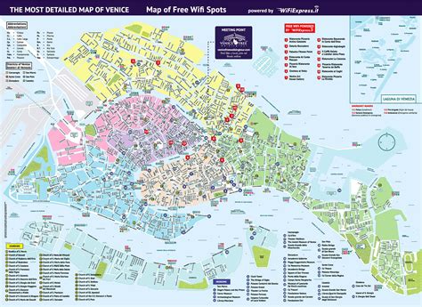 Venice walking tour map - Walking map of Venice italy (Italy)