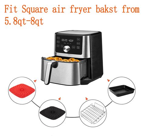 8 inch Square Air Fryer Accessories for Instant Vortex Air Fryer,COSORI ...