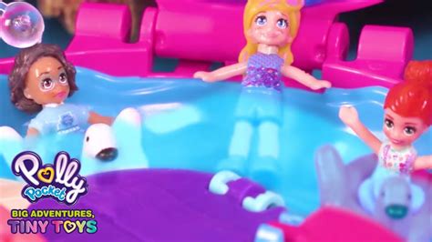 Summer Vacation 💜🌈polly Pocket Toy Play Polly Pocket Youtube