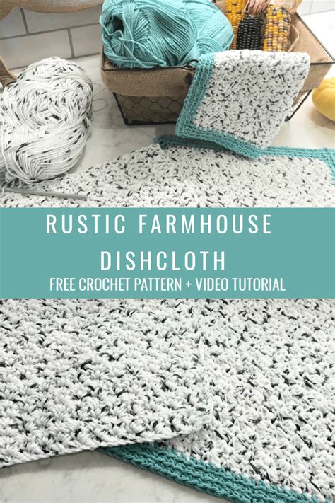 Free Rustic Farmhouse Dishcloth Pattern Artofit