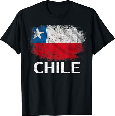 Vintage Chile Flag For Chilean T T Shirt Uk Fashion