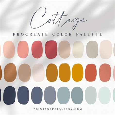 Bright Boho Procreate Color Palette Color Swatches Instant Etsy