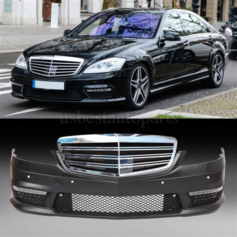 S63s65 Amg Style Front Bumper Cover Body Kit For 07 13 Benz W221 Wpdc Wdrls Ebay