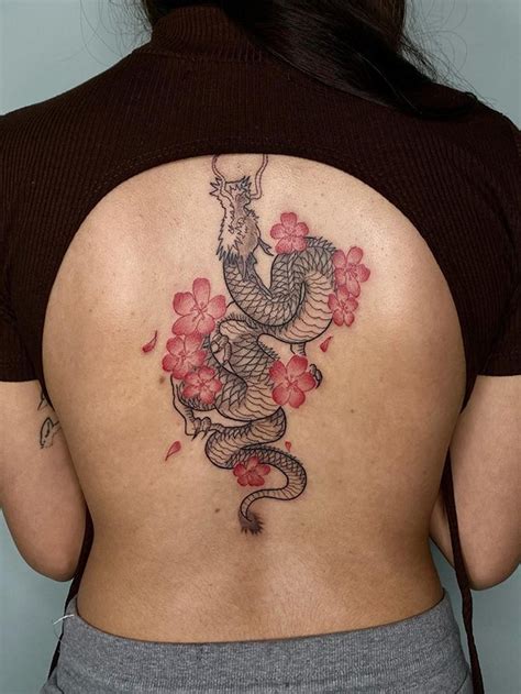 Aggregate More Than Cherry Blossom Dragon Tattoo In Cdgdbentre