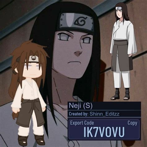 Neji Hy Ga Gacha Club Oc Em Naruto Personagens Naruto Anime