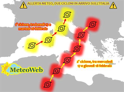 Allerta Meteo Due Cicloni In Arrivo Sull Italia La Prossima Settimana