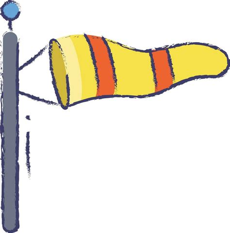Wind Sock Hand Drawn Vector Illustration 31700433 Vector Art At Vecteezy