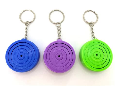 STL File for 3D Printed Gyroscopic Keychain, Ring Fidget Toy, Desk Toy, Articulated 3D Prints ...