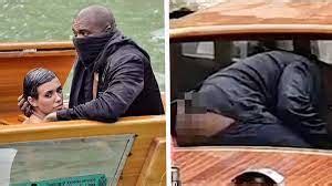 Kanye West Caught With His Pants Down On Italian Boat Ride With Wife