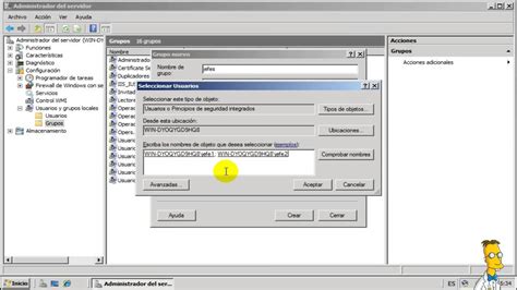 Como Crear Usuarios Y Grupos Windows Server 2008 YouTube