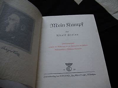 Adolf Hitler Th Birthday Mein Kampf German Anniversary Edition W