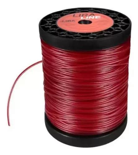 Bobina P Roçadeira 1kg Fio De Nylon Redondo 2 6 Mm Lira Frete grátis