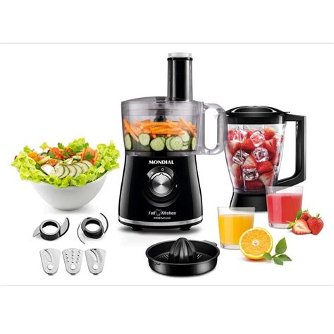 Multiprocessador Mondial Full Kitchen Premium 3 Em 1 Processador