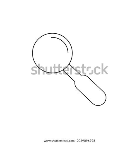 Magnifying Glass Line Art Vector Magnifying Stock Vector Royalty Free 2069096798 Shutterstock