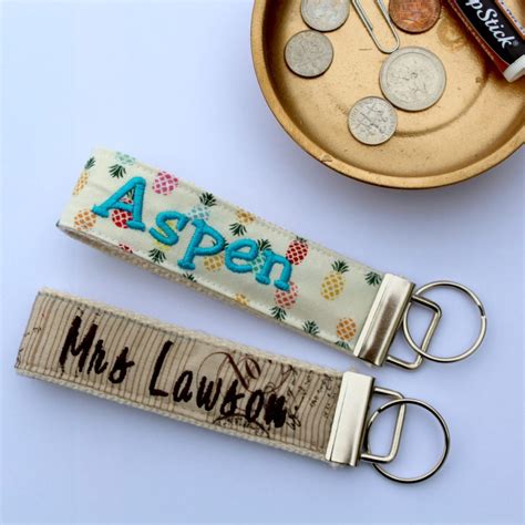 Personalized Key Fob - Crazy4Embroidery.com