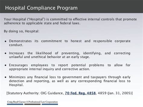 Healthcare Compliance Plan Template