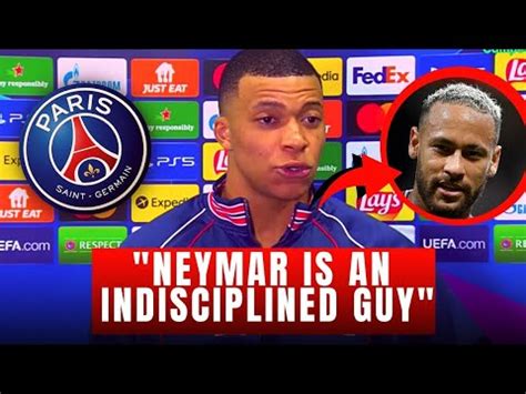 URGENT Look what MBAPPÉ said about neymar I do not believe that