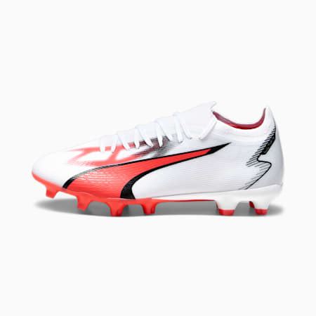 Ultra Match Fg Ag Football Boots Puma White Puma Black Fire Orchid