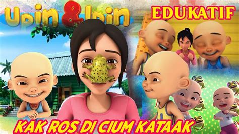 Menggambar Melukis Mewarnai Upin Ipin Wajah Kak Ros Di Cium Katak