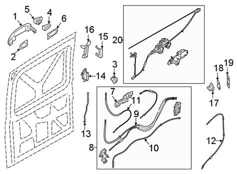 Ford E Transit Latch Actuator LOCK LK4Z61264A00J Mid Tenn Ford