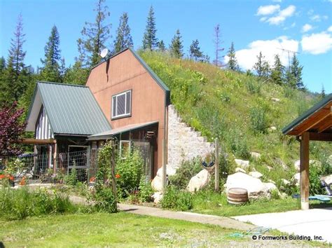 Concrete Earth Bermed House Home Earth Sheltering Naturally Utilizes Geothermal Properties