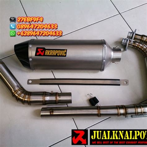 Jual Knalpot Ninja 250 FI R Z250 CBR250RR MT25 R25 AKRAPOVIC TITANIUM