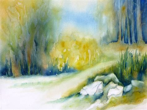 Aquarell Landschaft Wald Aquarelle Landschaften Aquarell Landschaft