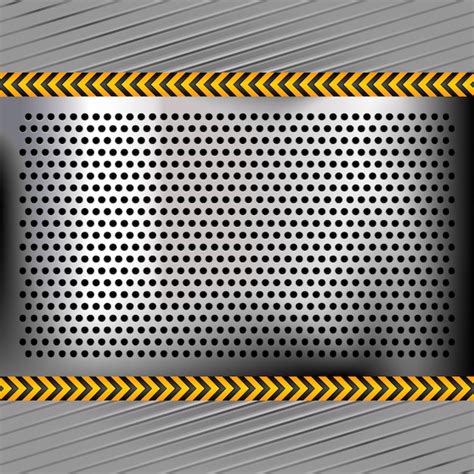 premium vector punched metal chromium surface
