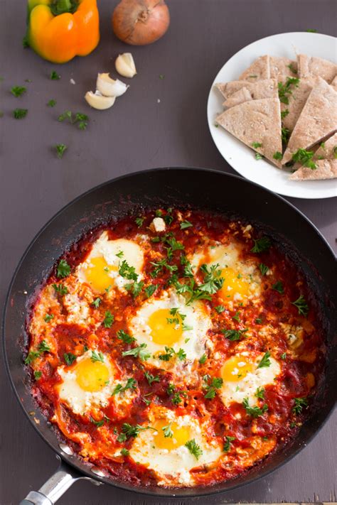 One Skillet Spicy Shakshuka With Feta Jessica In The Kitchen