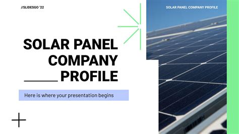 Solar Panel Company Profile Google Slides And Powerpoint