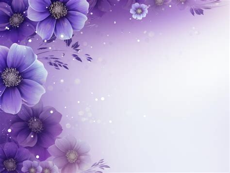 Premium Photo | Violet flower background with copy space