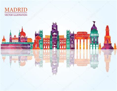 Madrid skyline — Stock Vector © CamillaCasablanca #63567507