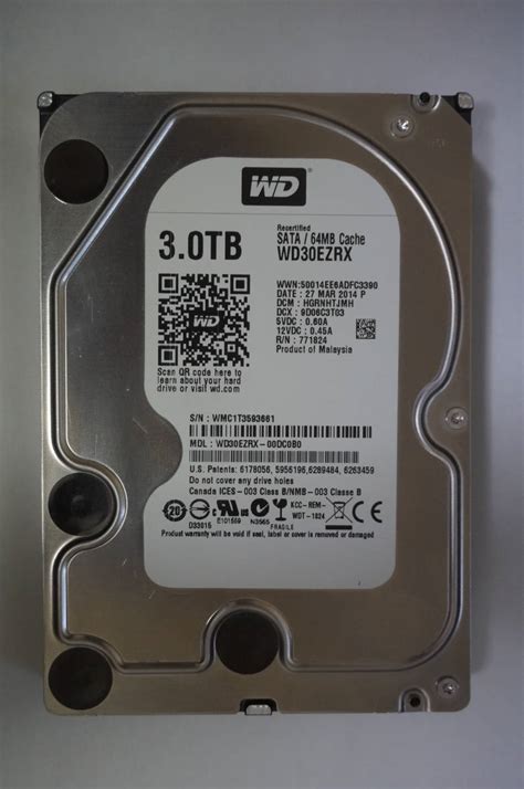Yahoo!オークション - WESTERN DIGITAL WD30EZRX 3TB 3.5インチHDD 正...