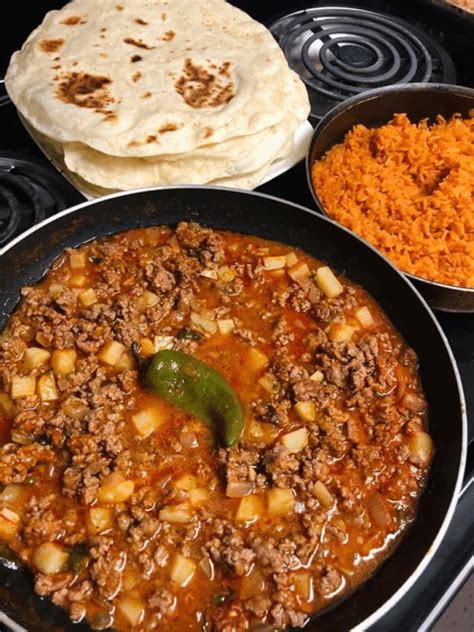 Homemade Picadillo With Flour Tortillas The Kind Of Cook Recipe