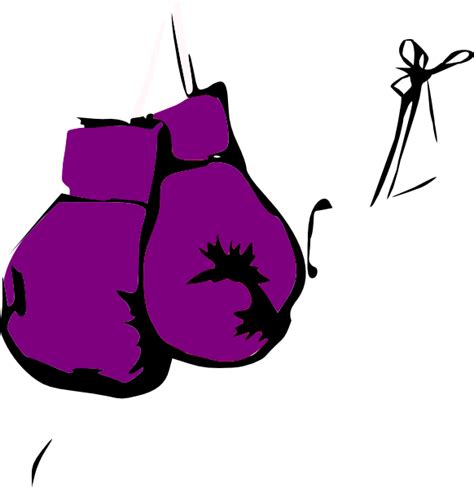 Dina, Purple, Boxing Gloves Clip Art at Clker.com - vector clip art online, royalty free ...