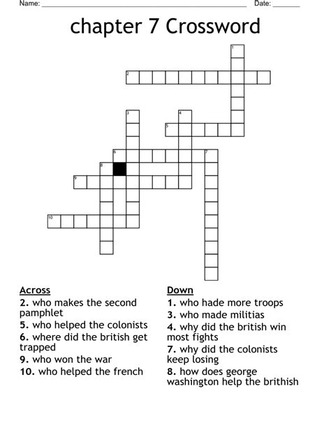 Chapter Crossword Wordmint