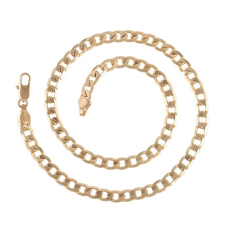 lant unisex gros placat aur  lantisor unisex din placat aur afyro