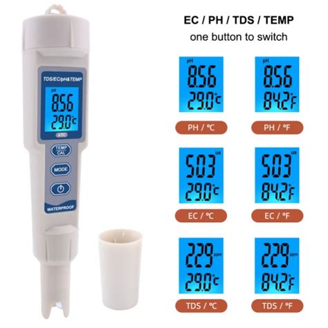 Phmetro Digital Medidor De Ph Ec Tds Y Temperatura Peachímetro