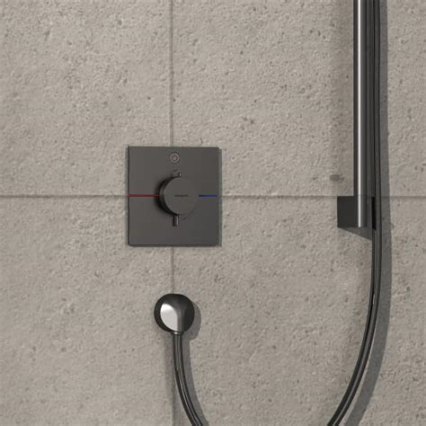 Hansgrohe Showerselect Comfort E Thermostat For Shower Brushed Black