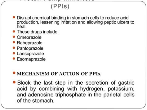 Anti Ulcer Drugs Classification