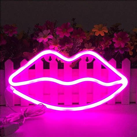 Lip Neon Signs Sexy Pink Lips Led Neon Light Art Neon Sign Wall Decor