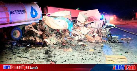 Hoy Tamaulipas Accidente En Tamaulipas Encontronazo En La Via